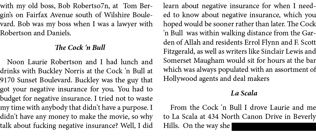 with my old boss, ﻿Bob Robertso7n, at ﻿Tom Bergin’s on Fairfax Avenue south of Wilshire Boulevard. Bob was my boss wh...