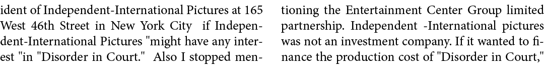ident of ﻿Independent International Pictures at 165 West 46th Street in New York City if ﻿Independent International P...