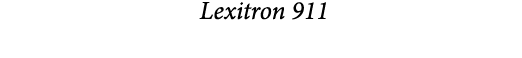  Lexitron 911