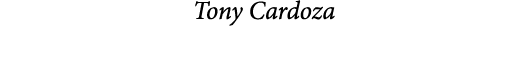  Tony Cardoza