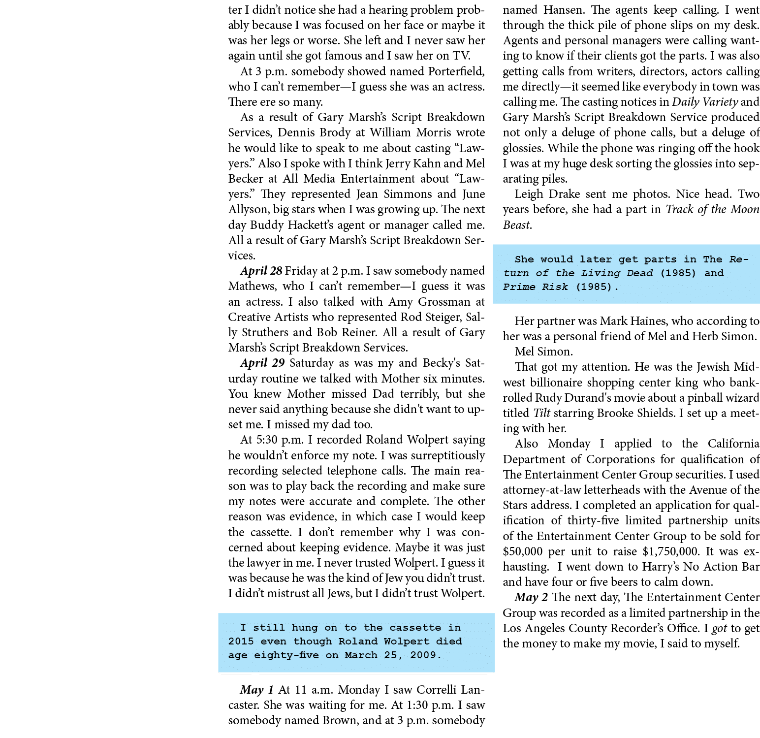ter I didn’t notice she had a hearing problem probably because I was focused on her face or maybe it was her legs or ...