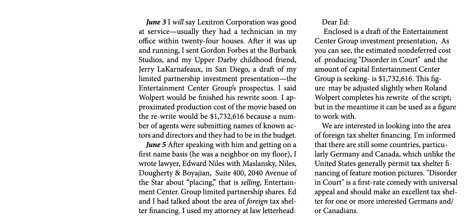 June 3￼ I will say ﻿Lexitron Corporation was good at service—usually they had a technician in my office within twenty...