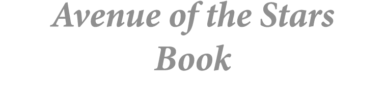 Avenue of the Stars Book