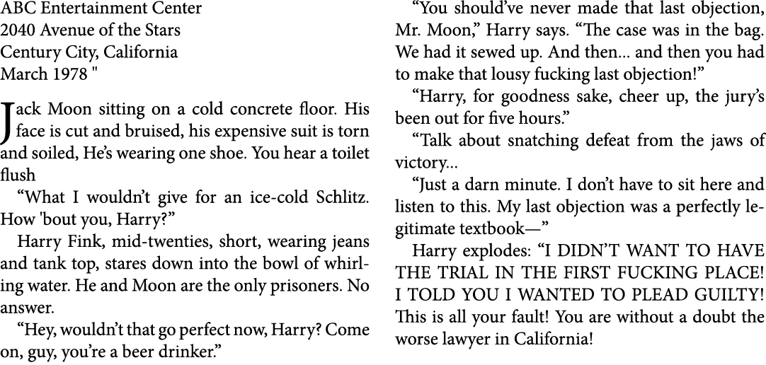 ABC Entertainment Center 2040 ﻿Avenue of the Stars Century City, California March 1978 \“ Jack Moon sitting on a col...