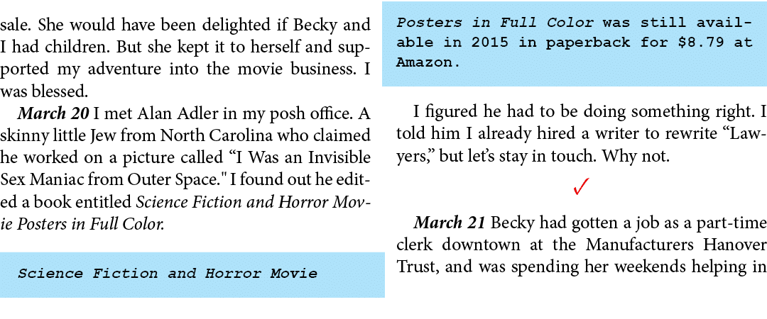 sale. She would have been delighted if Becky and I had children. But she kept it to herself and supported my adventur...
