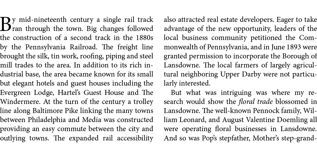 By mid nineteenth century a single rail track ran through the town. Big changes followed the construction of a second...