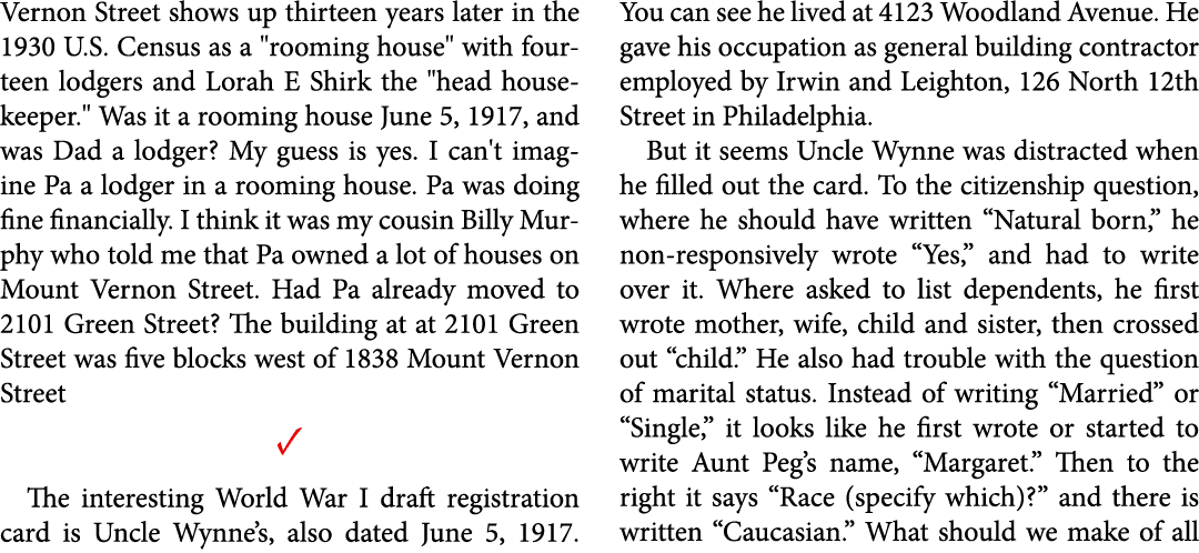 Vernon Street shows up thirteen years later in the 1930 U.S. Census as a \“rooming house\" with fourteen lodgers and ...