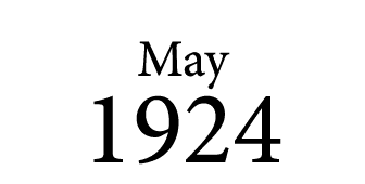 May 1924