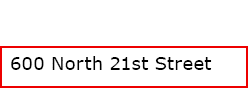 600 North 21st Street