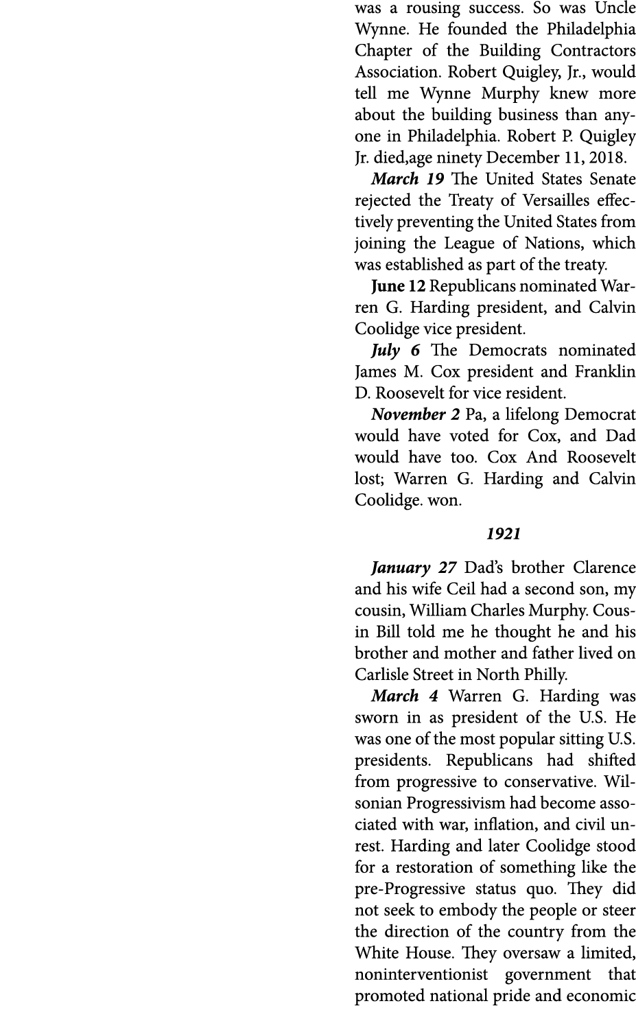 was a rousing success. So was Uncle Wynne. He founded the Philadelphia Chapter of the ﻿Building Contractors Associati...