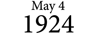 May 4 1924