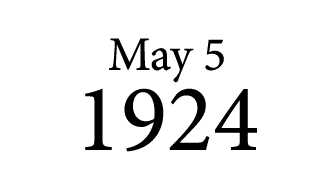 May 5 1924