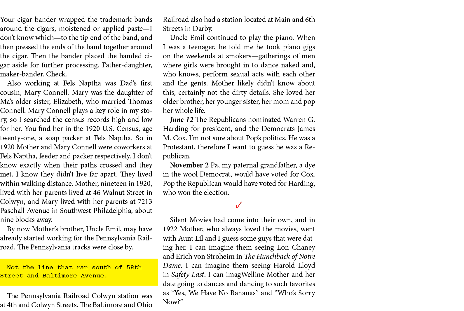 Your cigar bander wrapped the trademark bands around the cigars, moistened or applied paste—I don’t know which—to the...