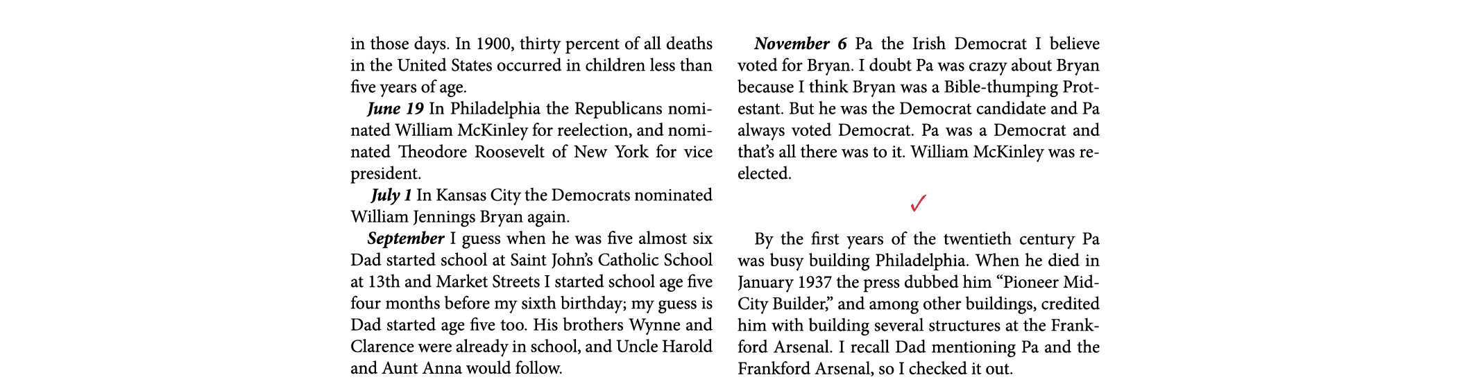 in those days. In 1900, thirty percent of all deaths in the United States occurred in children less than five years o...
