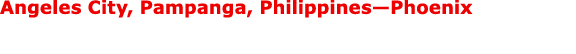 Angeles City, Pampanga, Philippines—Phoenix