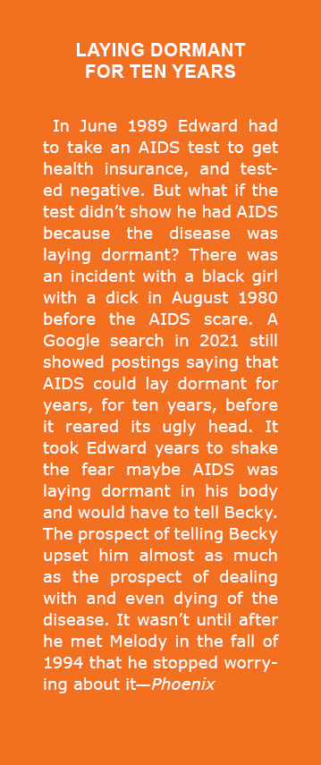 Laying Dormant for Ten Years In June 1989 Edward had to take an AIDS test to get health insurance, and tested negativ...
