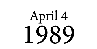 April 4 1989