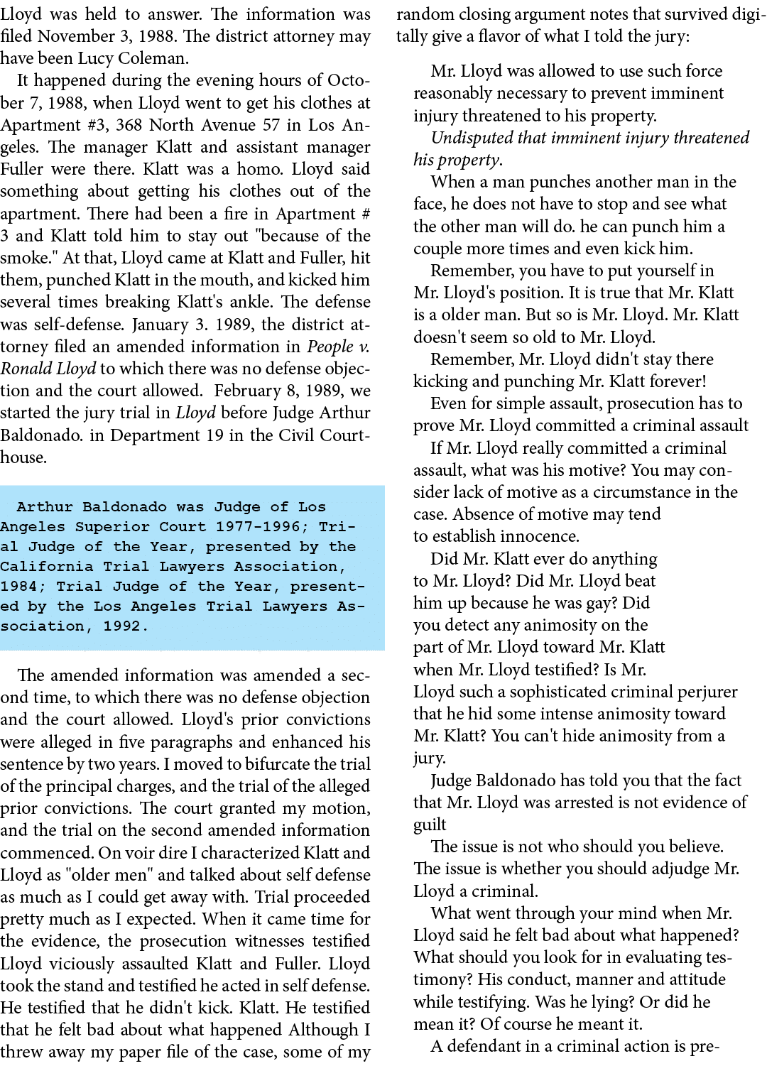 Lloyd was held to answer. The information was filed November 3, 1988. The district attorney may have been Lucy Colema...