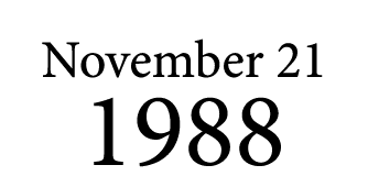 November 21 1988