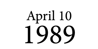 April 10 1989