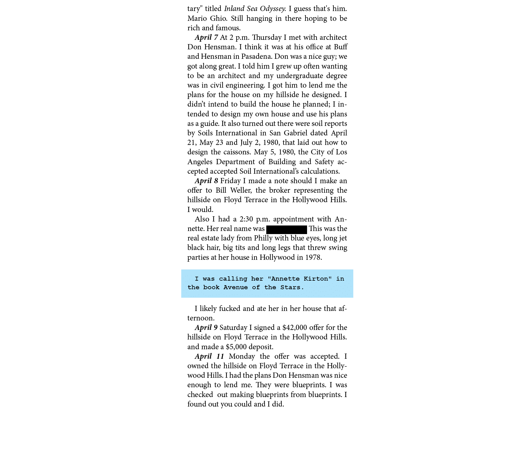 tary\“ titled Inland Sea Odyssey. I guess that's him. ﻿Mario Ghio. Still hanging in there hoping to be rich and famou...