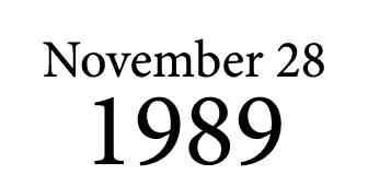 November 28 1989