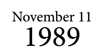 November 11 1989