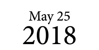 May 25 2018