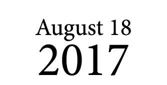 August 18 2017