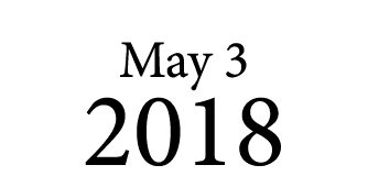 May 3 2018
