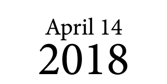 April 14 2018