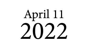 April 11 2022