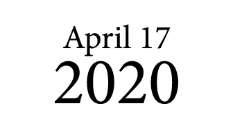 April 17 2020