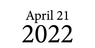 April 21 2022