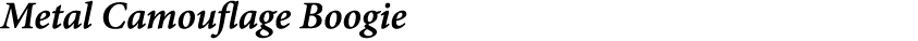 Metal Camouflage Boogie
