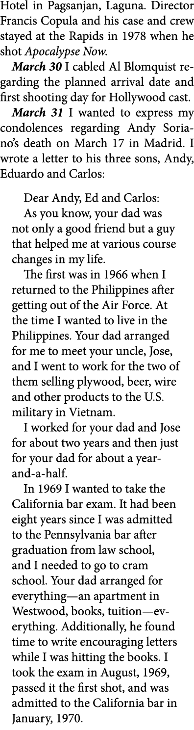 Hotel in Pagsanjan, Laguna. Director Francis Copula and his case and crew stayed at the Rapids in 1978 when he shot A...