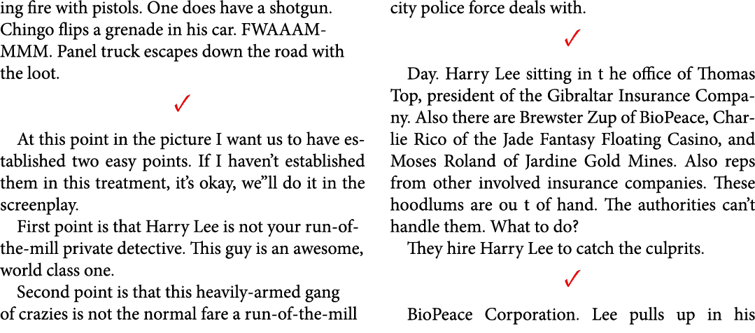 ing fire with pistols. One does have a shotgun. Chingo flips a grenade in his car. FWAAAMMMM. Panel truck escapes dow...