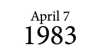 April 7 1983