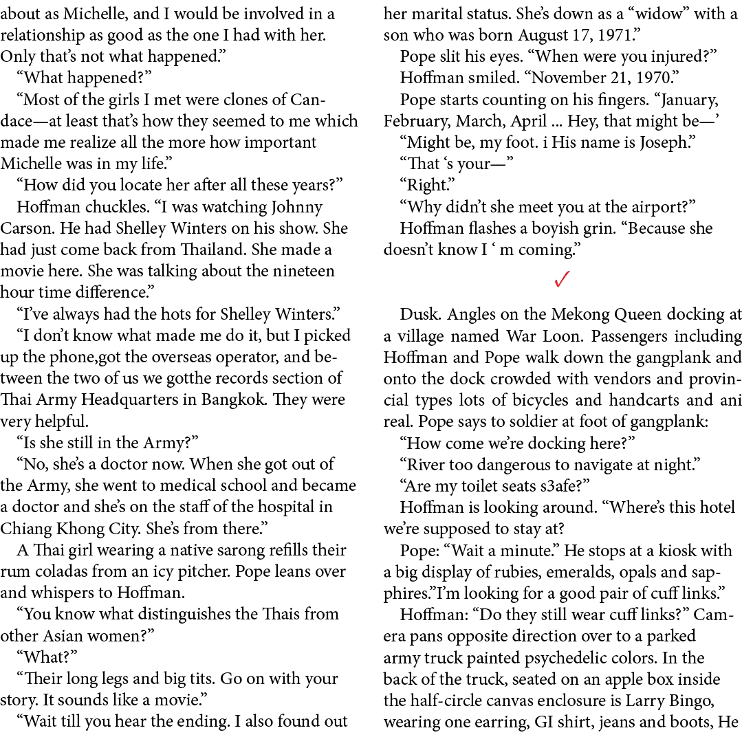 about as Michelle, and I would be involved in a relationship as good as the one I had with her. Only that’s not what ...