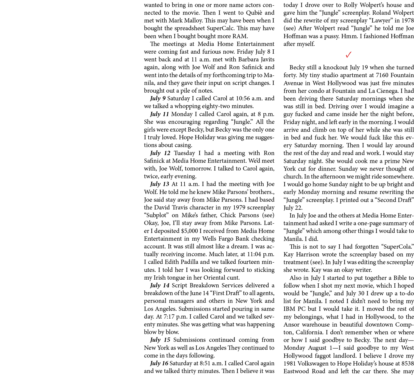 wanted to bring in one or more name actors connected to the movie. Then I went to ﻿﻿Qubi and met with ﻿﻿Mark Malloy....