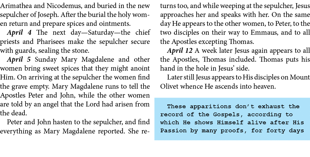 Arimathea and ﻿Nicodemus, and buried in the new sepulcher of Joseph. After the burial the holy women return and prepa...