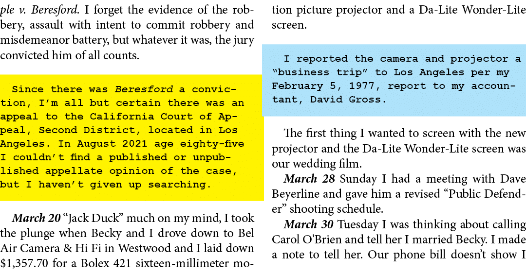 ple v. Beresford. I forget the evidence of the robbery, assault with intent to commit robbery and misdemeanor battery...
