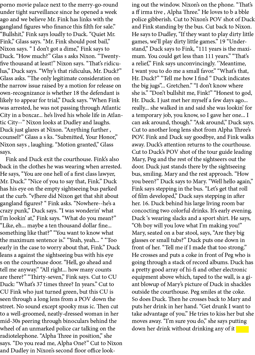 porno movie palace next to the merry go round under tight surveillance since he opened a week ago and we believe Mr. ...