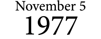 November 5 1977