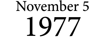 November 5 1977