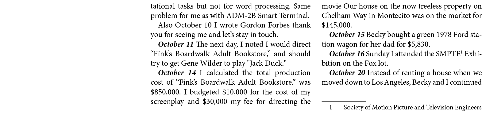 tational tasks but not for word processing. Same problem for me as with ﻿ADM 2B Smart Terminal. Also October 10 I wro...