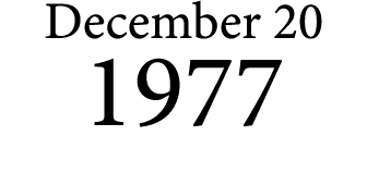 December 20 1977