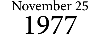November 25 1977