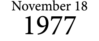 November 18 1977