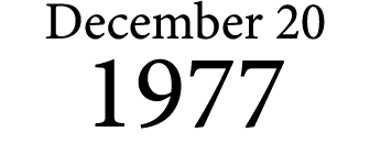 December 20 1977